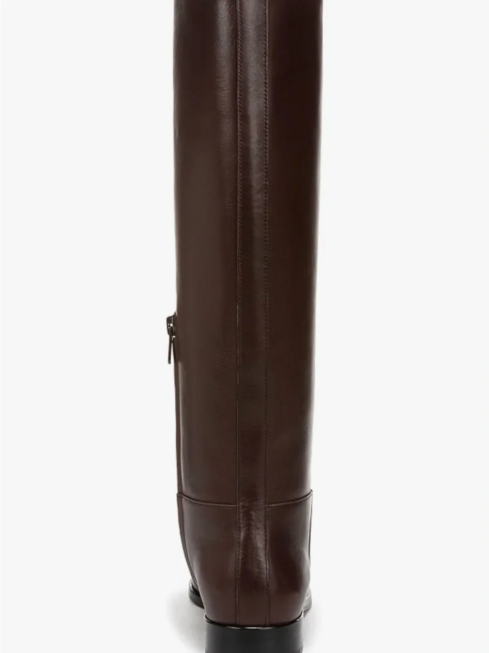 Vince Leather Boots in Dark Brown